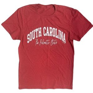 Crazy Palmetto Women’s South Carolina State Logo Short Sleeve Tee EUC